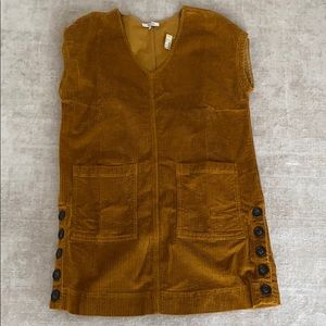 Mustard corduroy dress